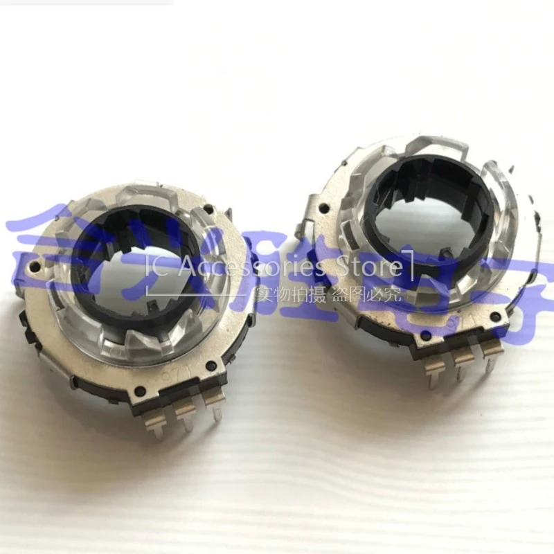 2PCS Hollow Shaft Encoder Car Navigation CD Audio Air Conditioner Adjustment Knob 20 Positioning