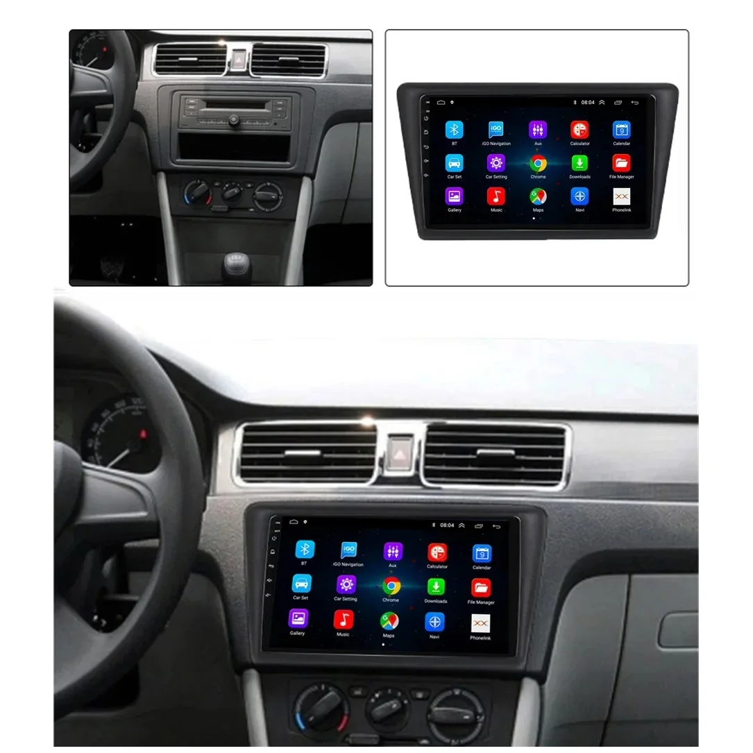 Android 15 Carplay Car Radio for VW Skoda Rapid 2013 2014 2015 2016 2017 2018 2019 Seat Toledo 2015 - 2018 GPS Multimedia Stereo