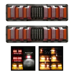 2Pcs Truck Rear Lights Trailer Tail Light 12V 24V Cargo Car Back Headlight Tractor Taillight Dynamic Flashlight
