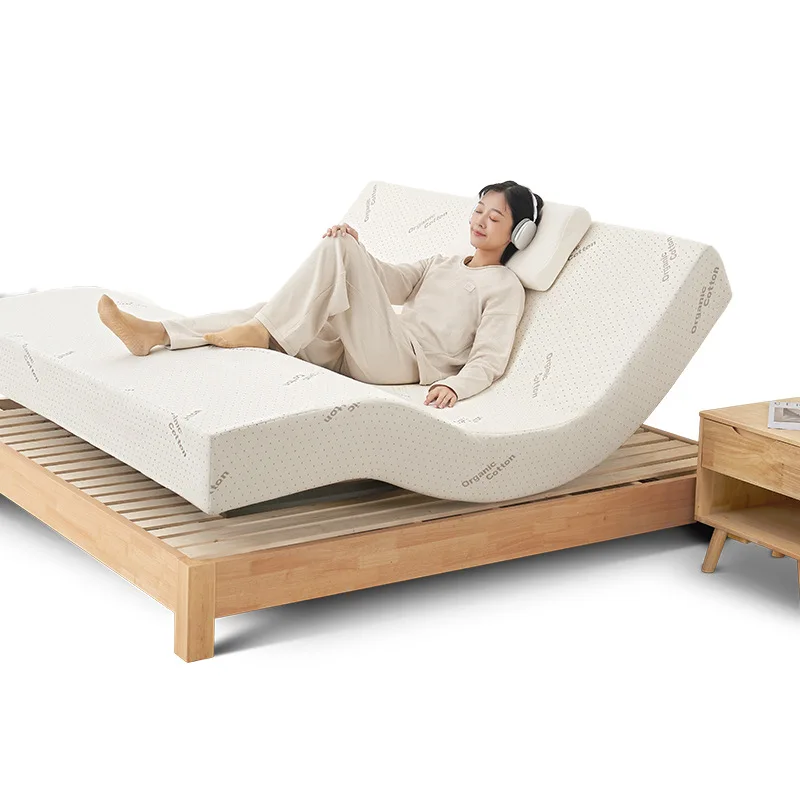 

Modern simple and multi-functional electric latex mattress, fully automatic lifting electric bed, integrated