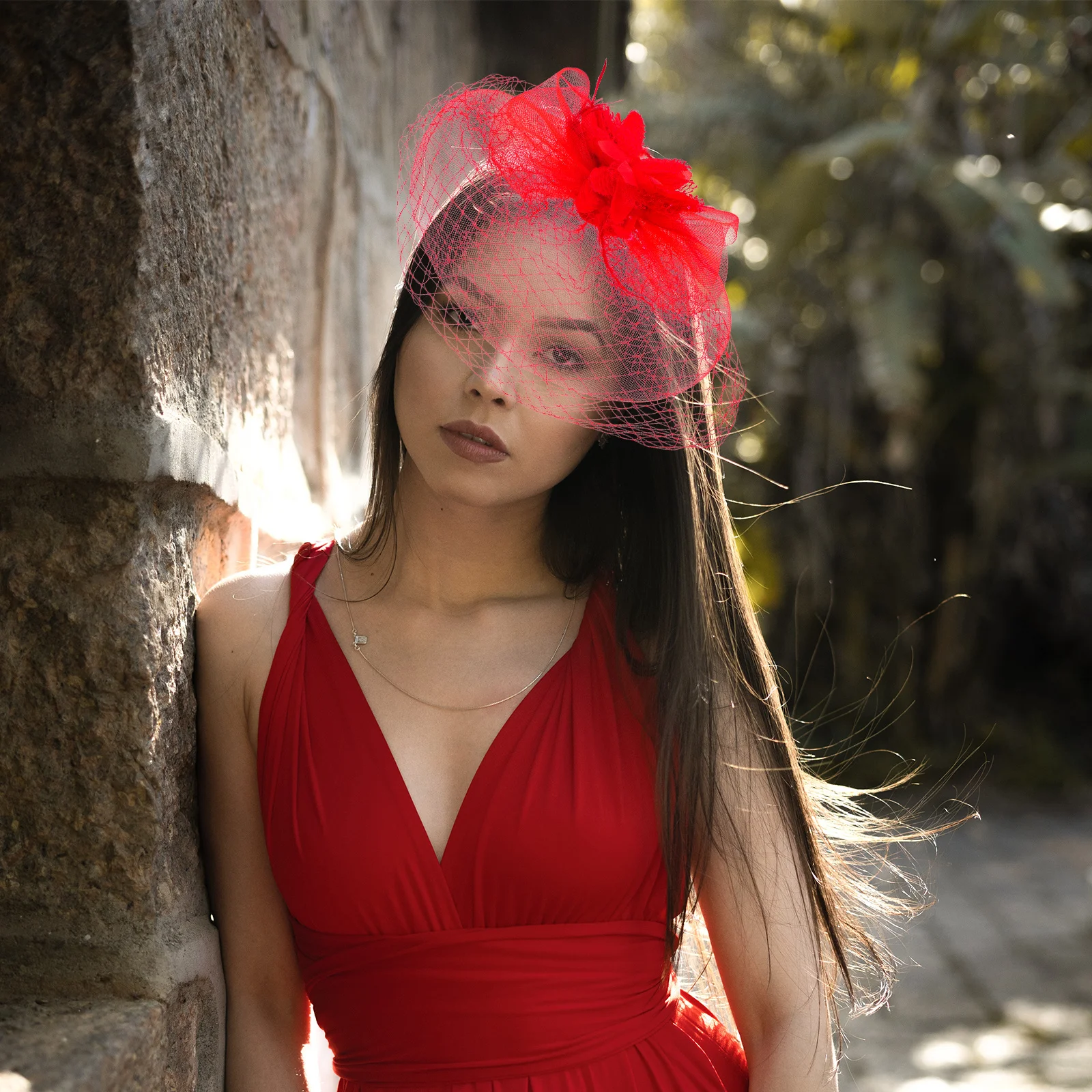 صافي تول هيرباند مع العروس حفل زفاف غطاء الرأس الفاسناتور الحجاب قبعة خوذة المرأة حفلة تنكرية كرنفال