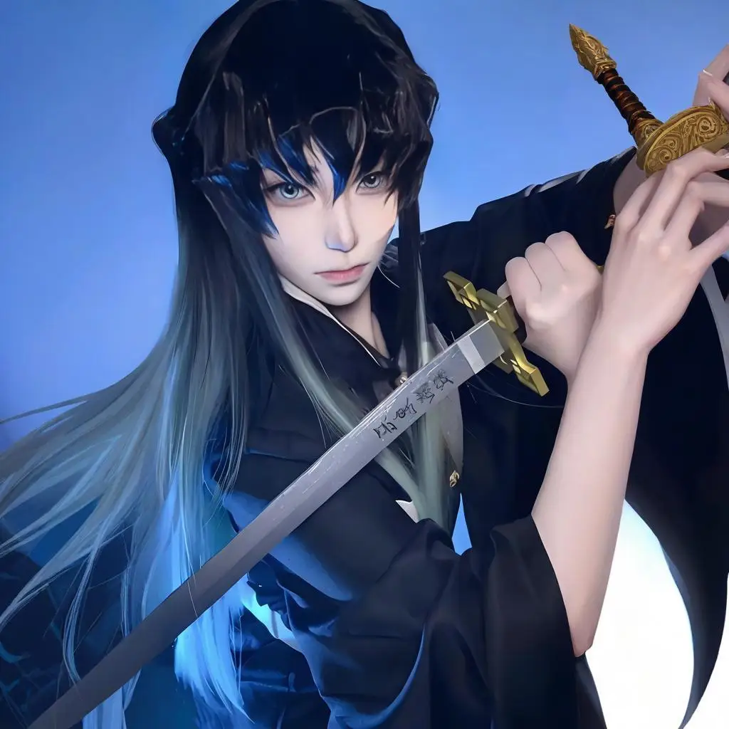 Anime Kimetsu No Yaiba Tokitou Muichirou Cosplay Kostuums Kisatsutai Uniform Pruik Halloween Kostuum Volwassen Kids