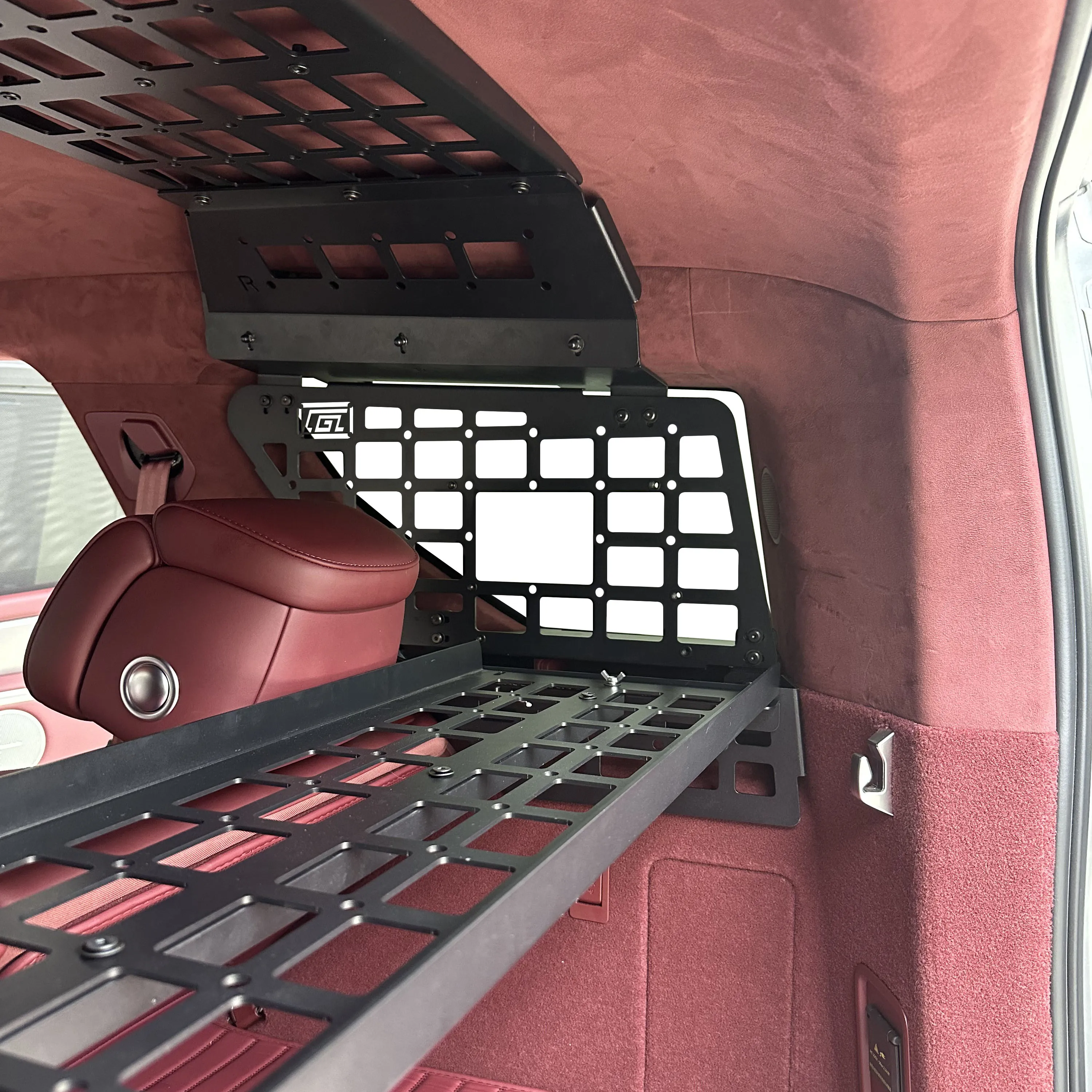 For GWM Tank 700 Hi4-T 2024-2025 Aluminum Alloy Interior Molle Storage Rack Rear Trunk Expansion Organizer Molle Panel Kit
