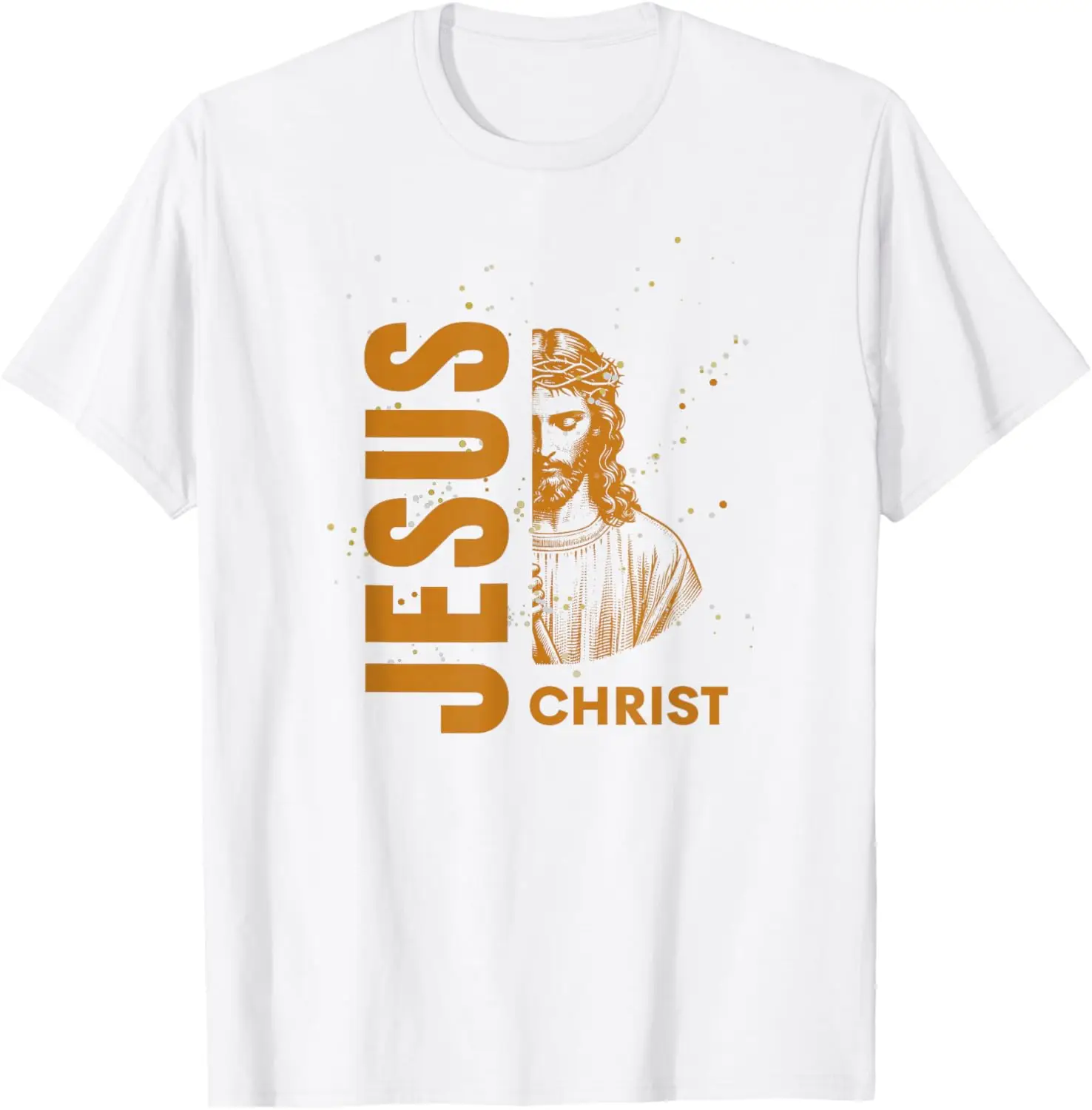 

Jesus Christ Portrait Graphic Tee Religious Faith Christian Apparel Soft T-Shirt