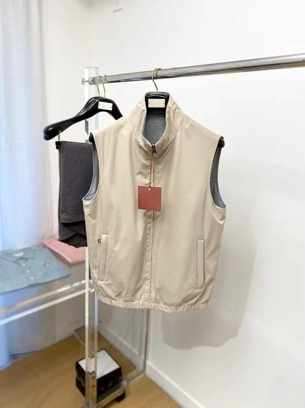 

LP stand-up collar double-sided vest 25aw simple warm vest