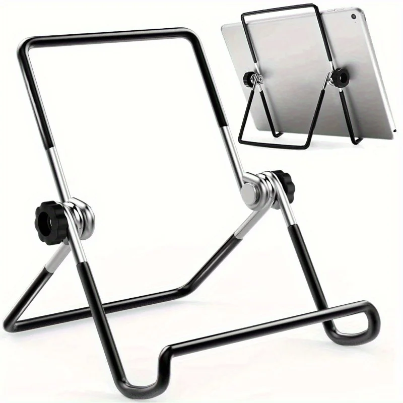 Portable Metal Foldable Adjustable Phone Tablet Stand, Desktop Holder Mount Adjustable Desk Support Flexible Phone Stand