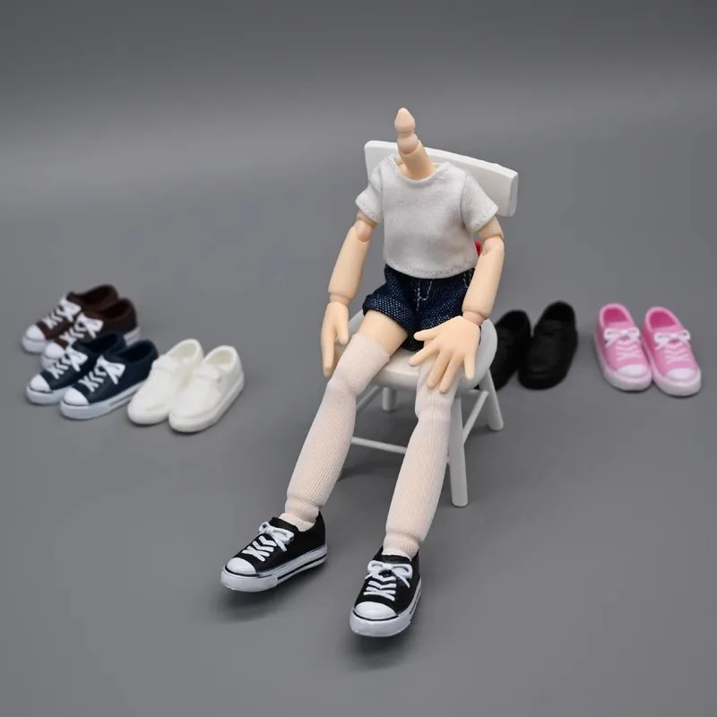 2025 جديد 1/12 مقياس الذكور أحذية نسائية المنخفضة قطع قماش نموذج ل 6 بوصة Figma SHF BJD تبليجو عمل أرقام دمى اللعب المشجعين