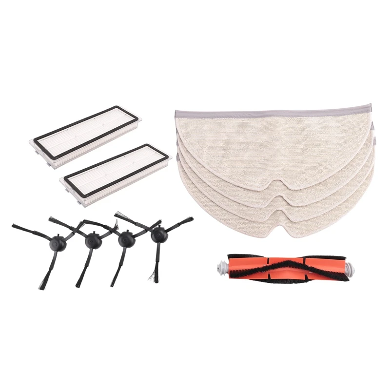 YCOC-For Xiaomi Mijia 1C 1T لـ Dreame F9 Hepa Filter الجانب الرئيسي فرشاة ممسحة القماش ملحقات المكنسة الكهربائية الروبوتية