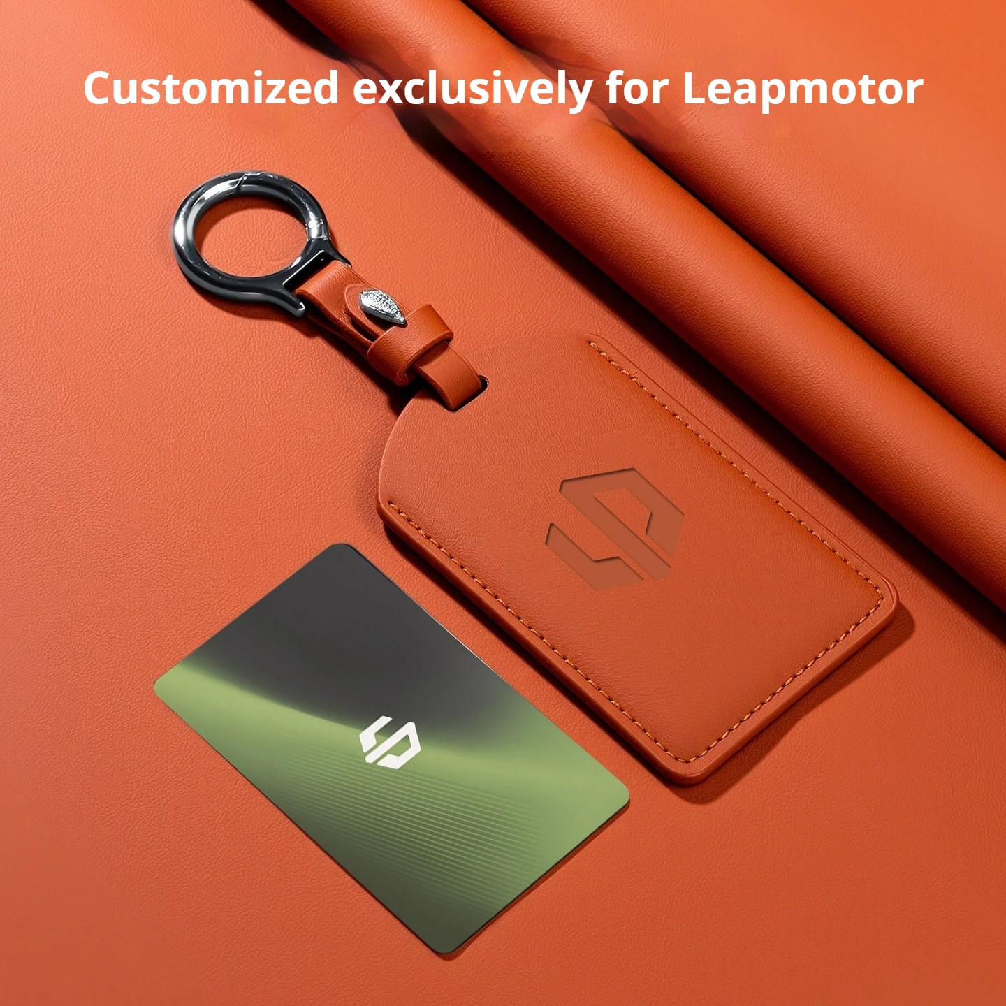 Car Smart Key Cover With Keychain, TPU Card Key Holder Protective Case For Leapmotor T03 C10 C11 C16 B10 B01 C01 D19 A10 A05