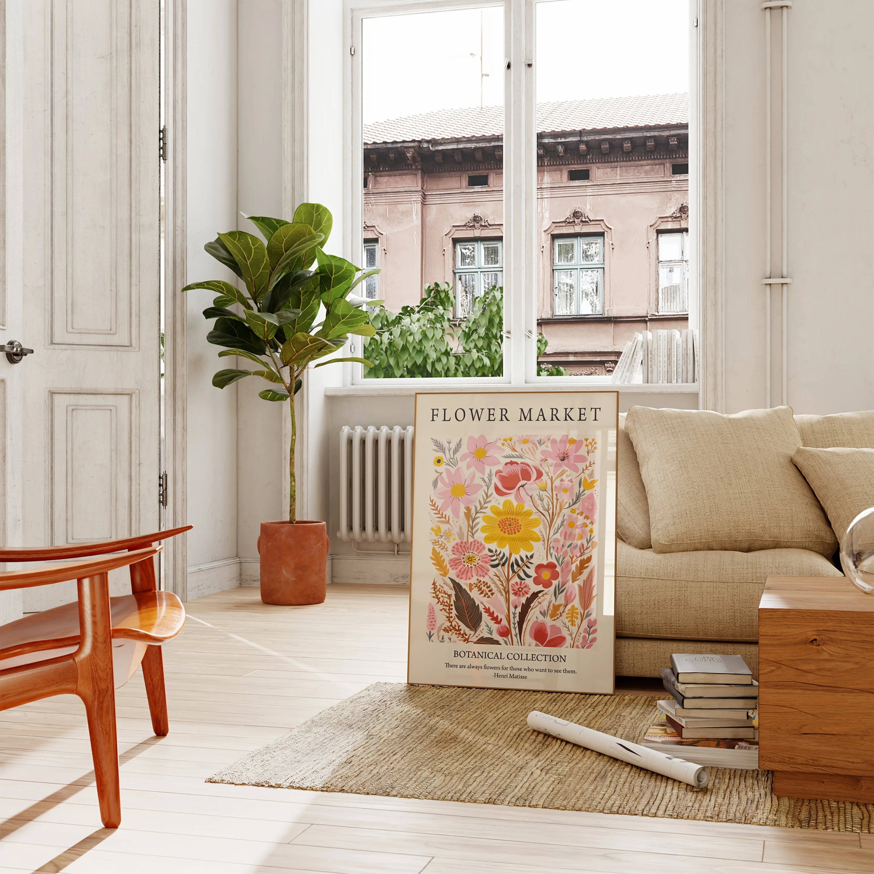 Vibrant Matisse-style Flower M - đánh giá và giá Home Office Marketing