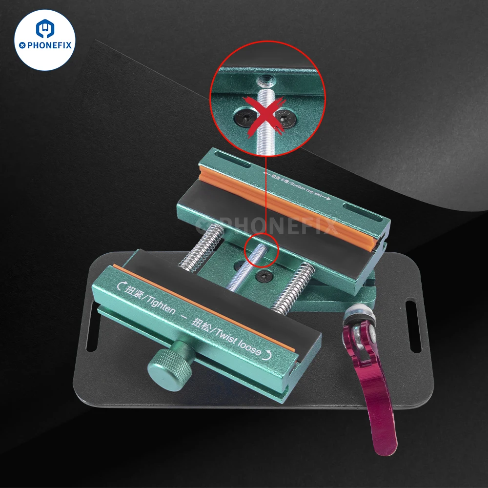 HW-172 4 in 1 multi-fungsi ponsel pembongkaran perlengkapan 360 derajat rotasi pemanas Gratis layar penghapusan Clamp pemisah