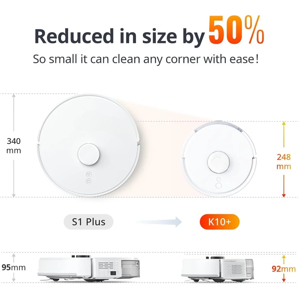 Commercial Washing Robots, Robot Vacuum And Mop Combo, Self-Emptying Base For 70 Days Of Cleaning & 48dB Quiet, Washing Robots