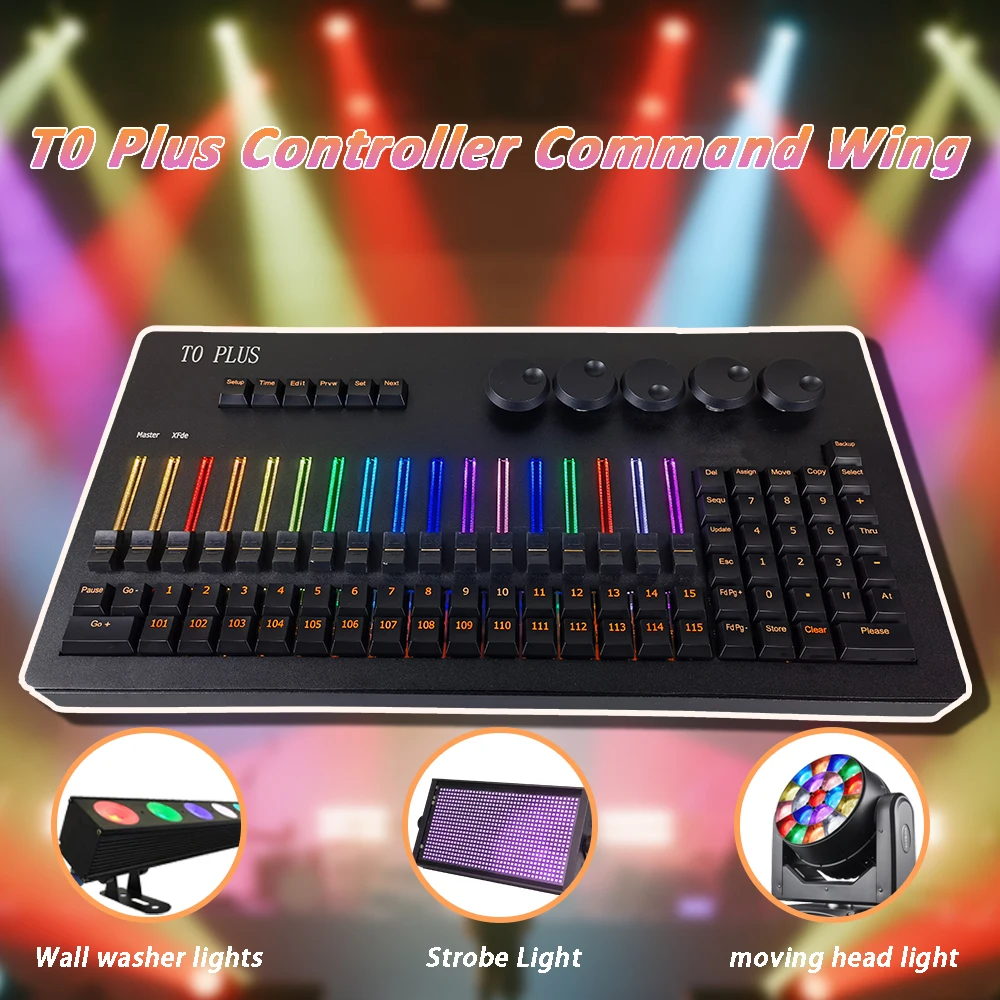

Профессиональный контроллер освещения сцены, консоль DMX512 для движущегося головного света T0 Plus Dj Disco Club, контроллер для свадебной вечеринки