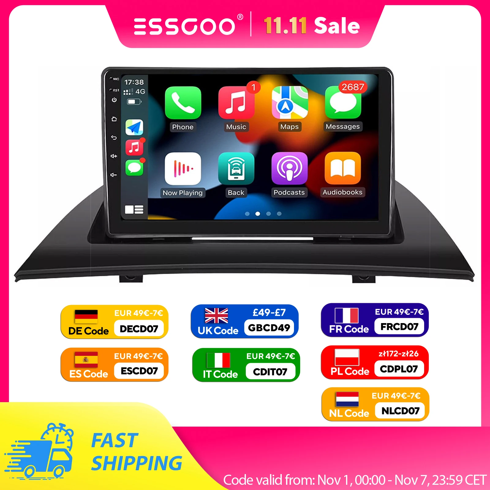 Essgoo 2 Din 9" And… - image