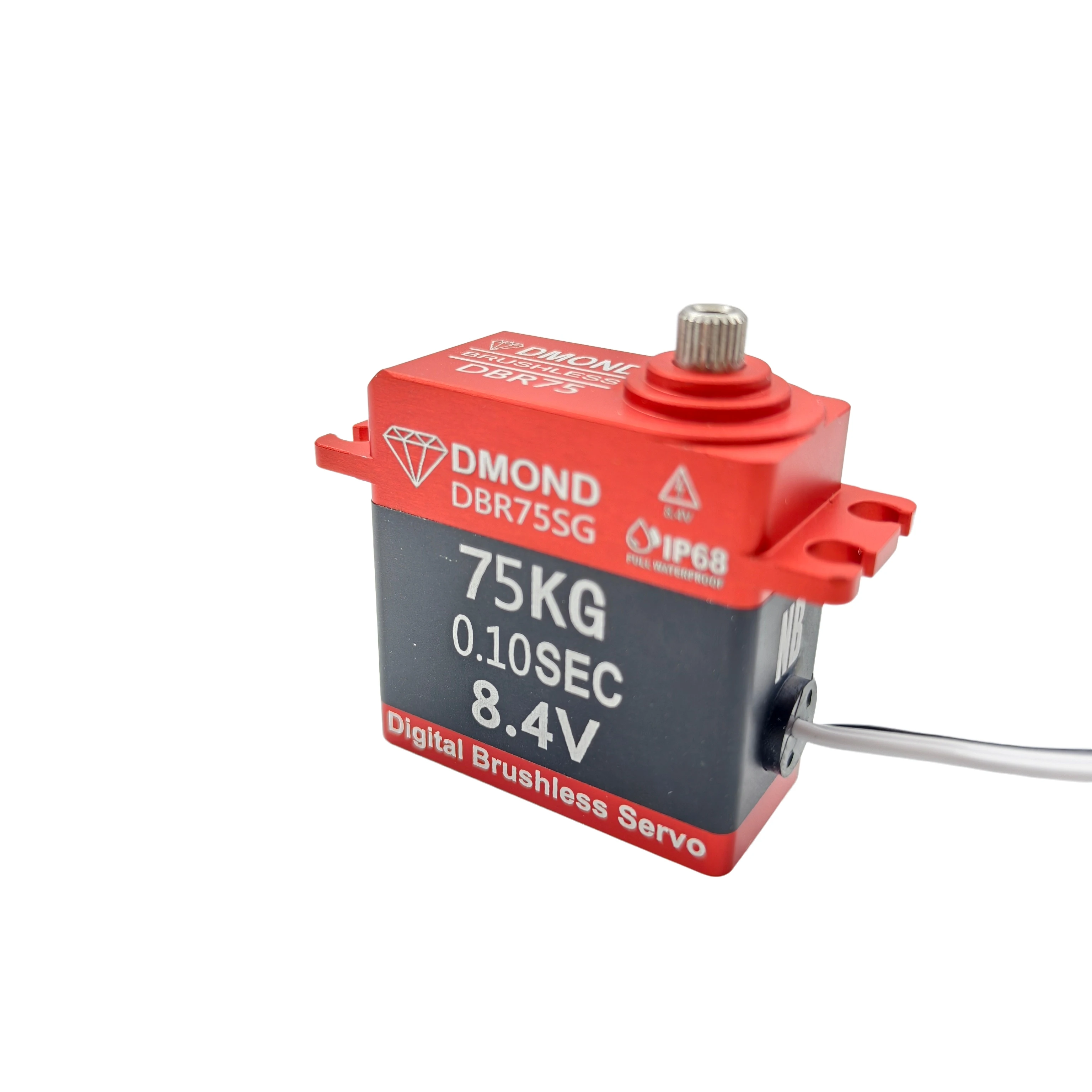 

Сервопривод DMOND NB DBR75SG 75 кг, 0,1 с, бесщеточный, 8,4 В, IP68, полностью водонепроницаемый, усиленный, с редуктором из нержавеющей стали и уплотнительным кольцом, для автомобилей 1/10 и 1/8