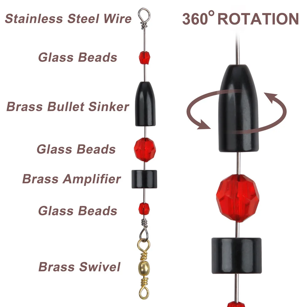 5 قطعة أوزان الصيد النحاسية الغطاسون قبل تزوير كارولينا جاهزة تلاعب النحاس الأوزان تكساس تلاعب باس إغراء الصيد موصل معالجة #3