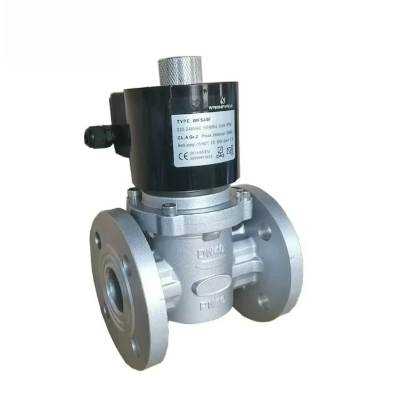 Válvula solenoide de gas DN40F 220-240v Válvula solenoide neumática