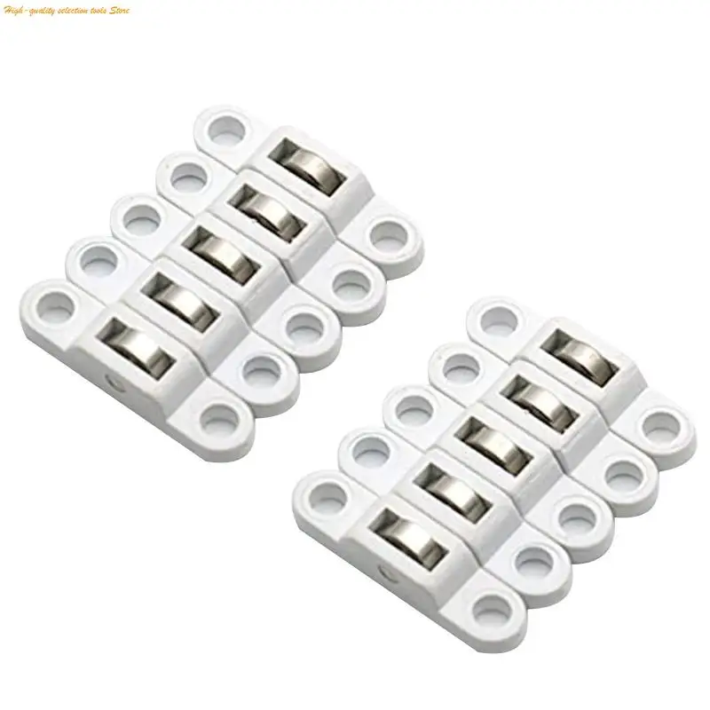 203F Thickened Silent Wardrobe Sliding Door Pulley Partition Sliding Door Closet Sliding Wheel Wardrobe Pulley Double Wheel - Image 4