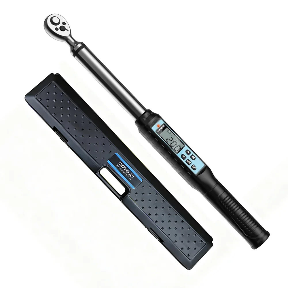 Digital Torque Wrench 130-340 N.m 2% Accuracy Preset & LED/Buzzer Alerts for Bike Motorcycles Automotive Wrench Tool