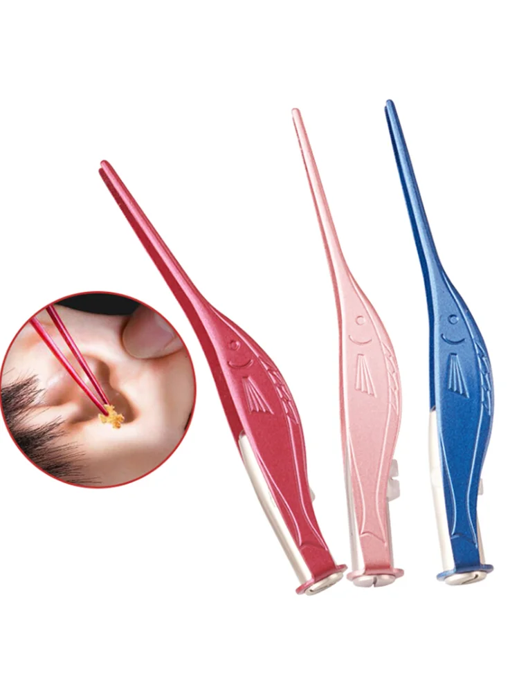 Ear Pick Wax Remover Cleaner Curette With LED Flashlight Light Earpick Tool'