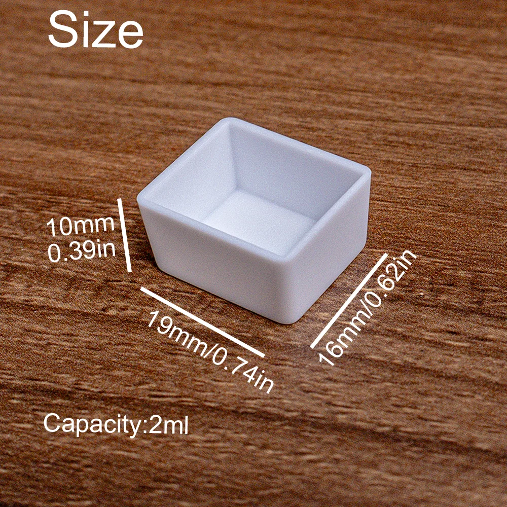 25/50pcs Empty Watercolor Pans 2ml Half Pans Plastic Empty Paint Pan for Painting Supplies, DIY Art Drawing Painting, Watercolor