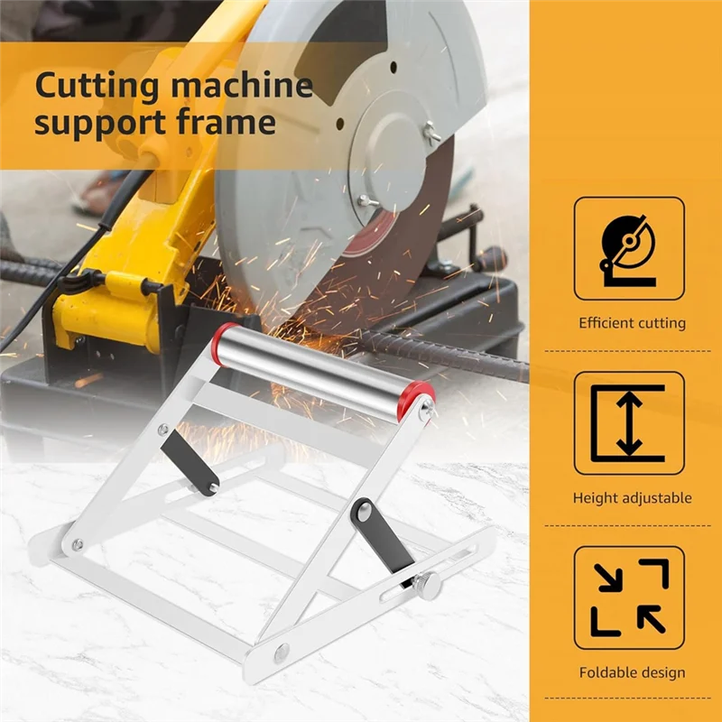 

2Pcs Adjustable Cutting Machine Support Frame,Foldable Cutting Machine Work Support Stand, Cutting Machine Attachment-AT64