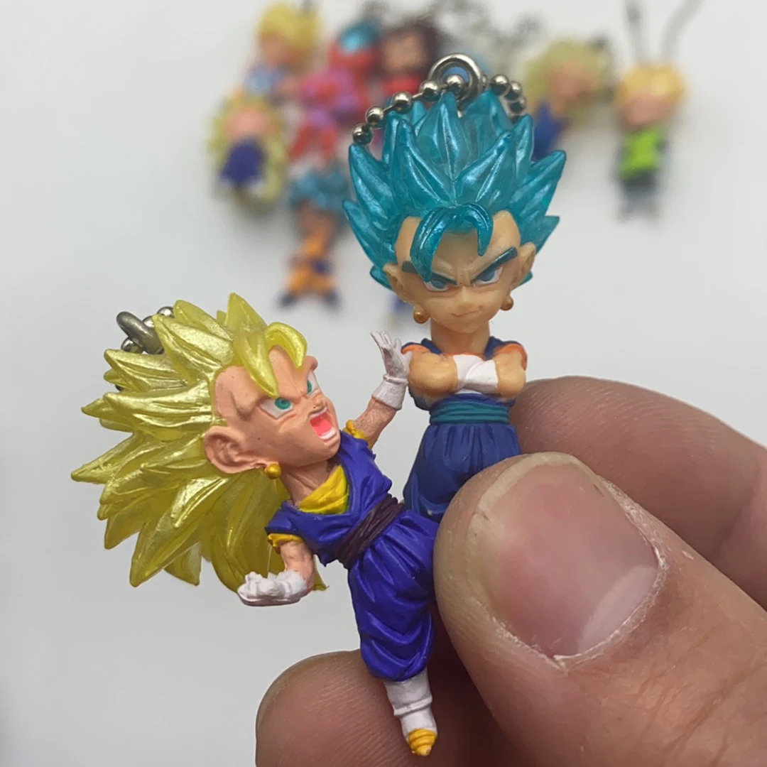 Bandai Dragon Ball UDM Capsule Key Chain Ginyu Force Vegeta Broli Birusu Gods of Destruction Mini Model