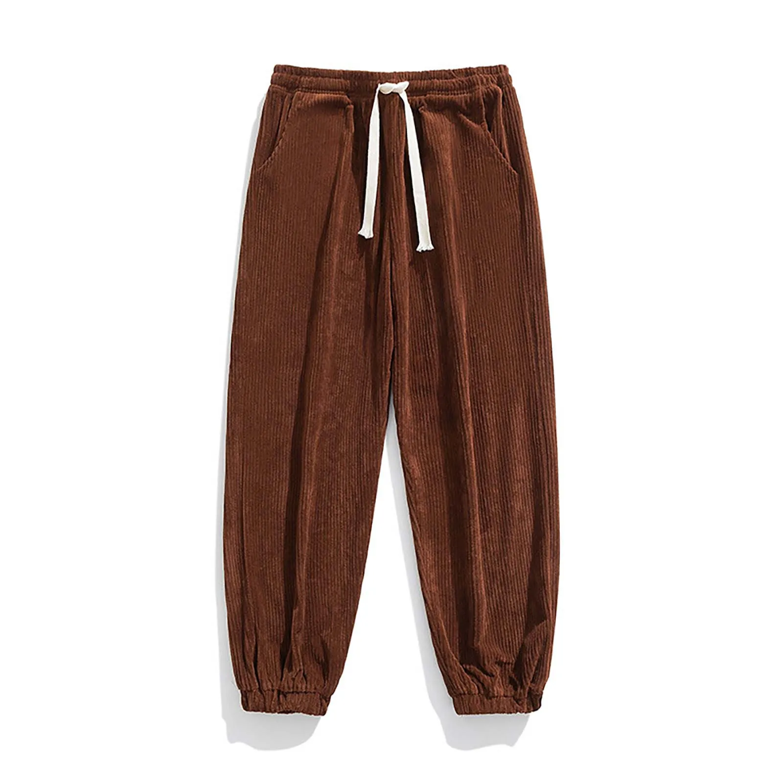 Pantaloni di velluto a coste da uomo pantaloni sportivi elastici in vita pantaloni sportivi larghi Vintage pantaloni Slim pantaloni da uomo con coulisse in velluto a coste e pantaloni da Yoga