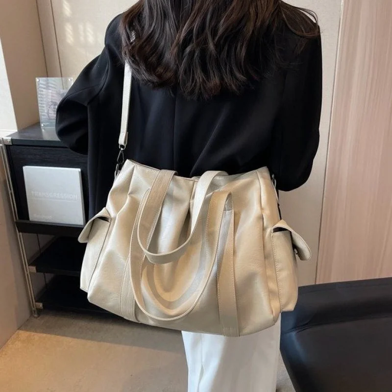

Popular Classic Leather Shoulder Bag For Elegant Women Luxury Brand Famous Designer Handbag Tote Bag
