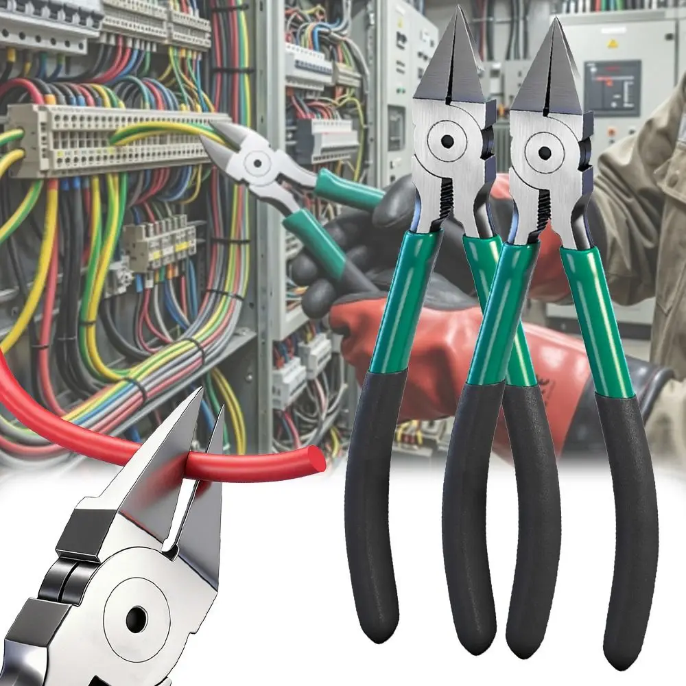 New High Carbon Steel Diagonal Cutting Pliers PVC Handle Non Slip Wire Cutter Small Diagonal Pliers Electronics Repair