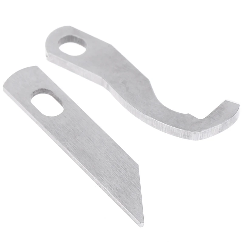 2Pcs Steel Knife Overlock Blade - Upper and Lower compatible for 925D 929D 1034D XB0563001+ X77683001 5BB5014