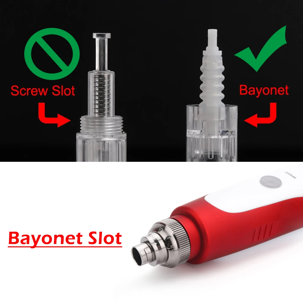 10/5pcs Bayonet Cartridge for Dr. Pen N2 Dr. Pen M7 Dr. Pen E30 Dr. Pen M5 Derma Pen Mym Round Nano 12pin 36pin 3D 5D Cartridge