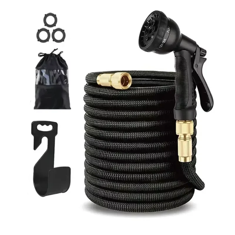 for 2026 New Sell Flexible Garden Watering Car Washing Durable Expandable Water Hose Set