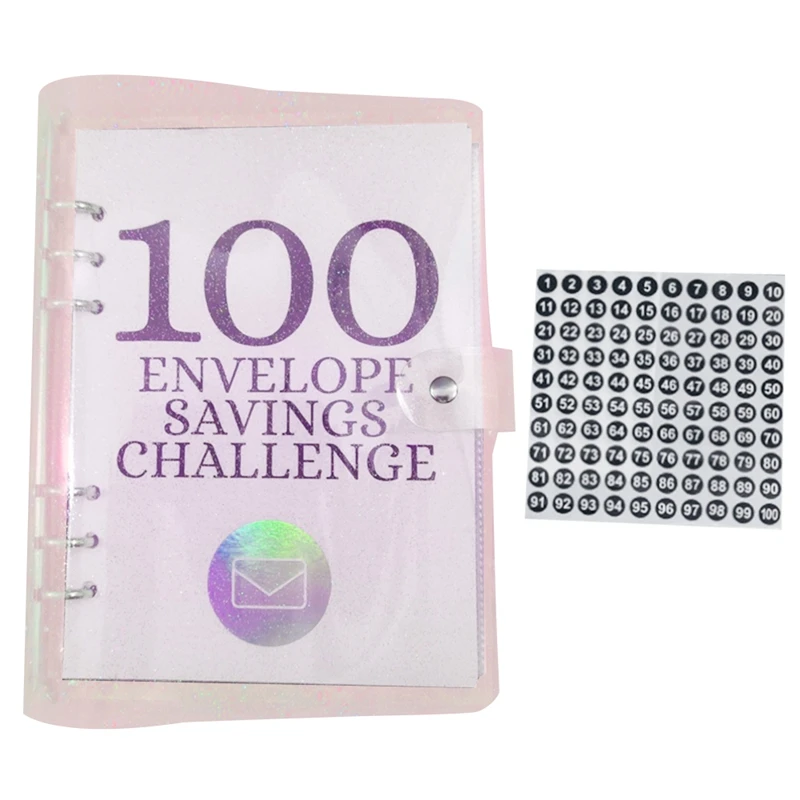 

100 Day Challenge Money Saving Binder 100 Envelopes Money Saving Challenge: A Fun And Easy Budget Planner Durable Pink