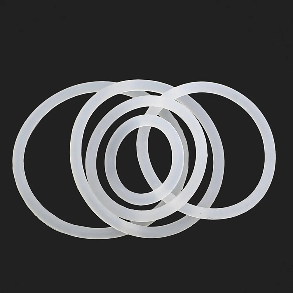 CS 1-4mm O Seal Rings White Silicone O Ring Gasket Ring OD 3-60mm White Waterproof Washer Rubber Insulate Round O Shape Seal