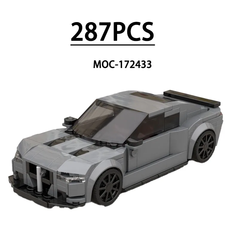 

MOC-172433 Строительные блоки Супер мини-модель спортивного автомобиля, 287 шт., украшение автомобиля Детский день рождения, Рождество, Новый год, игрушка в подарок