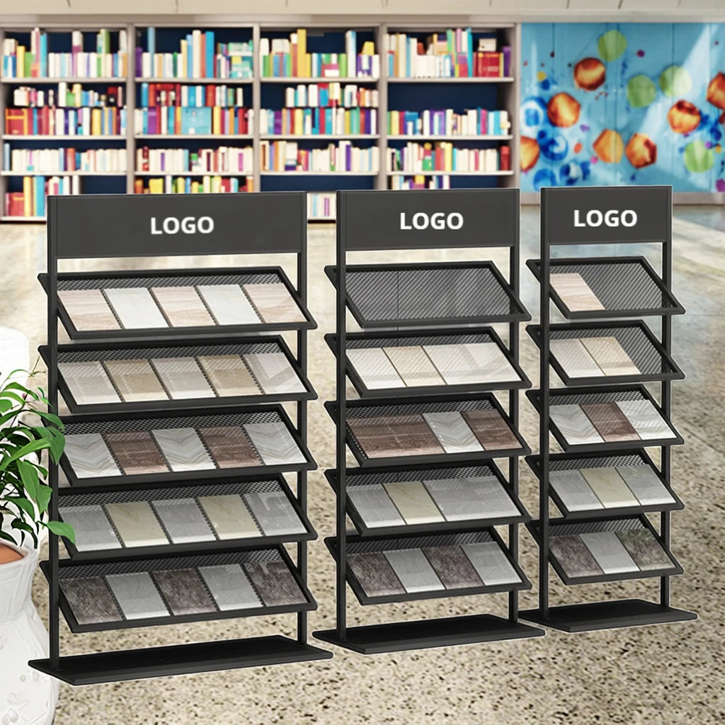 Modern Design Colorful Steel Multi-functional Grid Magazine & Album Rack Vertical Display Office School Commercial Furniture