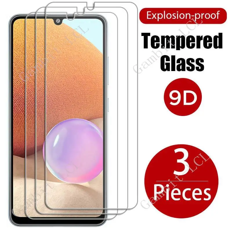 3PCS Tempered Glass For Samsung Galaxy A32 4G Protective ON GalaxyA32 A 32 SM-A325N A325F A325 6.4