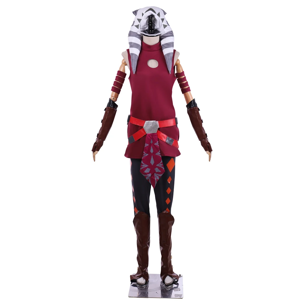 

Star Cosplay Wars Rebels Ahsoka Tano Cosplay Costume Kid Children Dress Outfits Halloween Carnival Suit