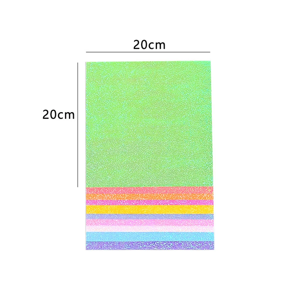 100 Stuks Glitter Vouwpapier 10 Diverse Kleuren DIY Parelmoer Origami Shining Ambachtelijke Papier Perfect voor Scrapbooking en Kaarten