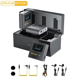 7RYMS iRay DW30 2.4G Wireless Lavalier Microphone With Charging Box For Dslr Camera Phone, Support On-board Recording