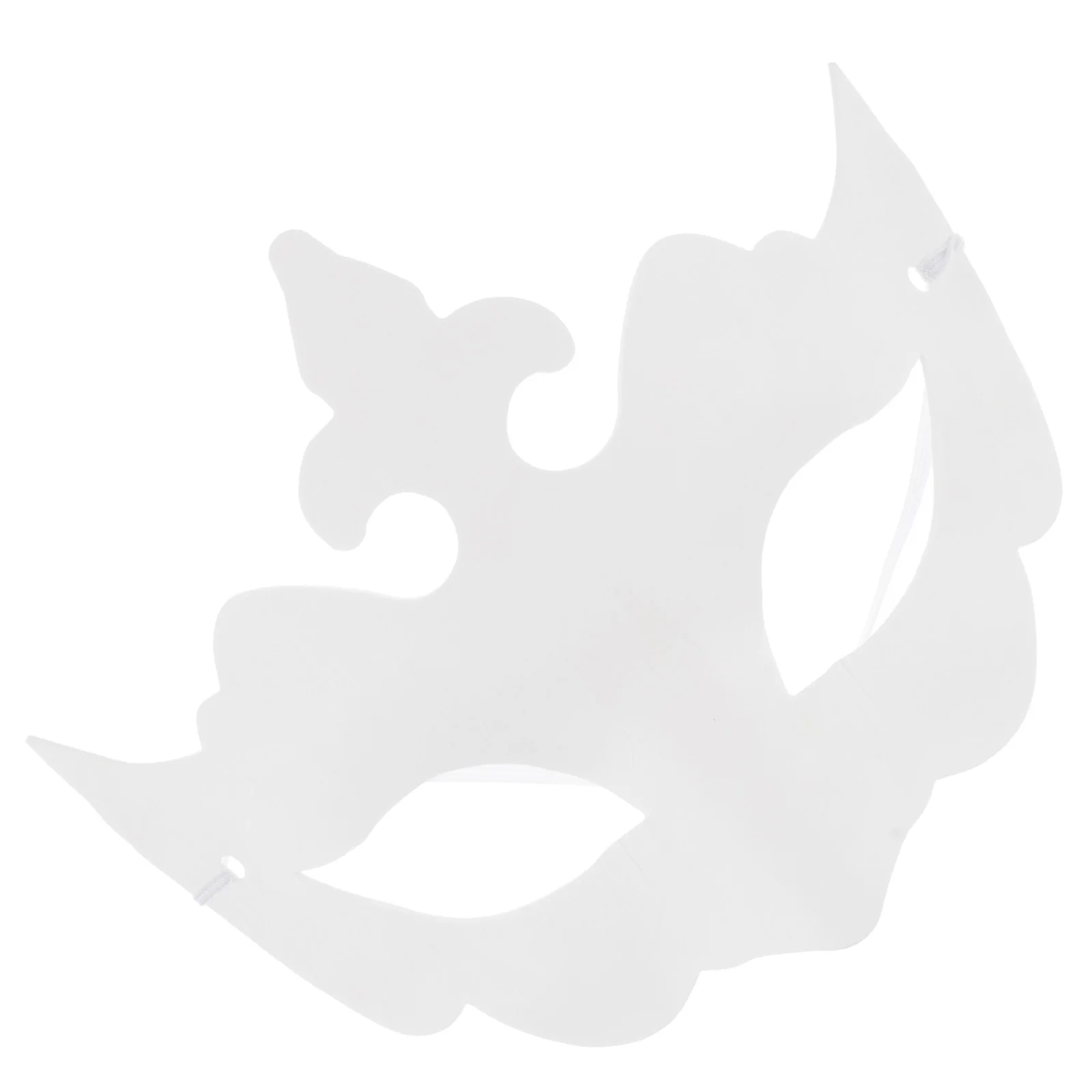 6 uds DIY máscaras en blanco pintables máscaras de pulpa blanca para Halloween fiesta de cumpleaños Cosplay suministros de mascarada máscara blanca DIY