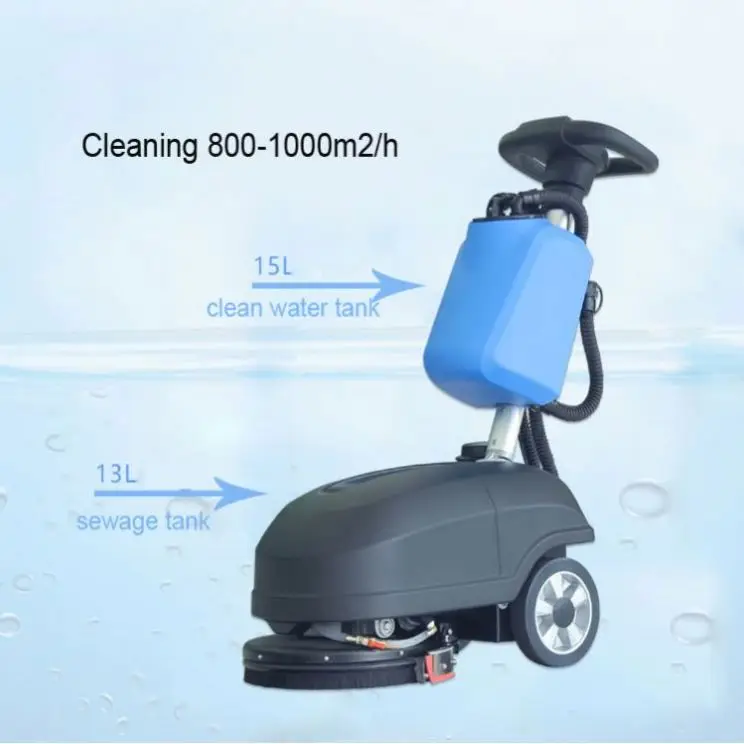 Mini Floor Scrubber Dryer Folding Ceramic Tile Concrete Wood Hardwood Battery Quality Cleaning Machine Sweeper