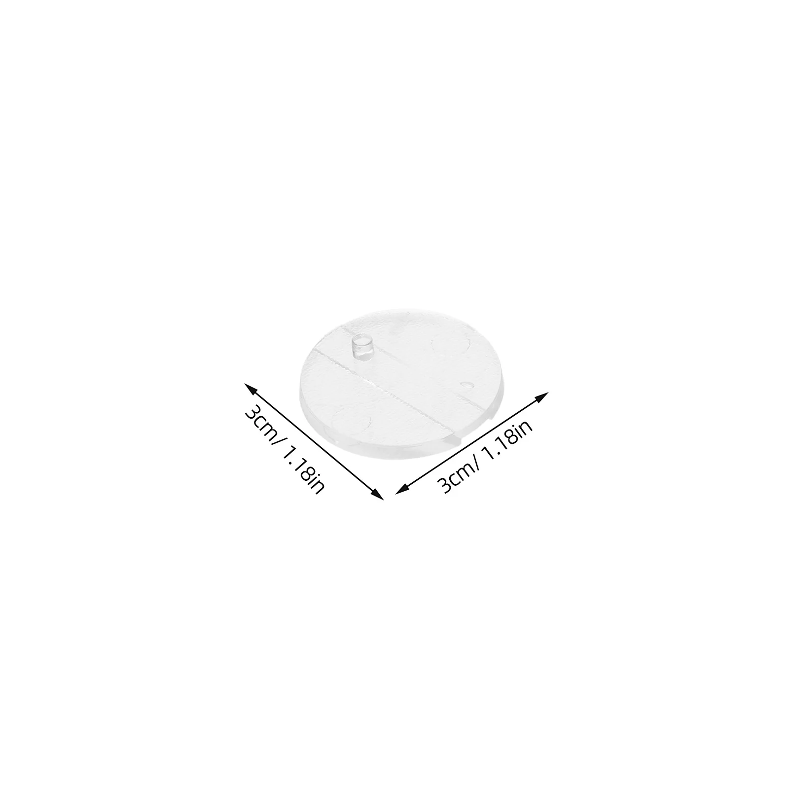 30 stuks doorzichtige plastic basisstandaards actiefiguur displayhouders stabiele ondersteuning voor 6 inch gelede figuren displayverhoger