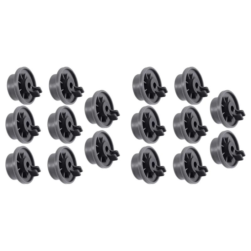 INLIG-16Pcs Dishwasher Wheel Durable 165314 Dishwasher Lower Rack Wheel Replacement Fit For Whirlpool And Kenmore Dishwasher view 2