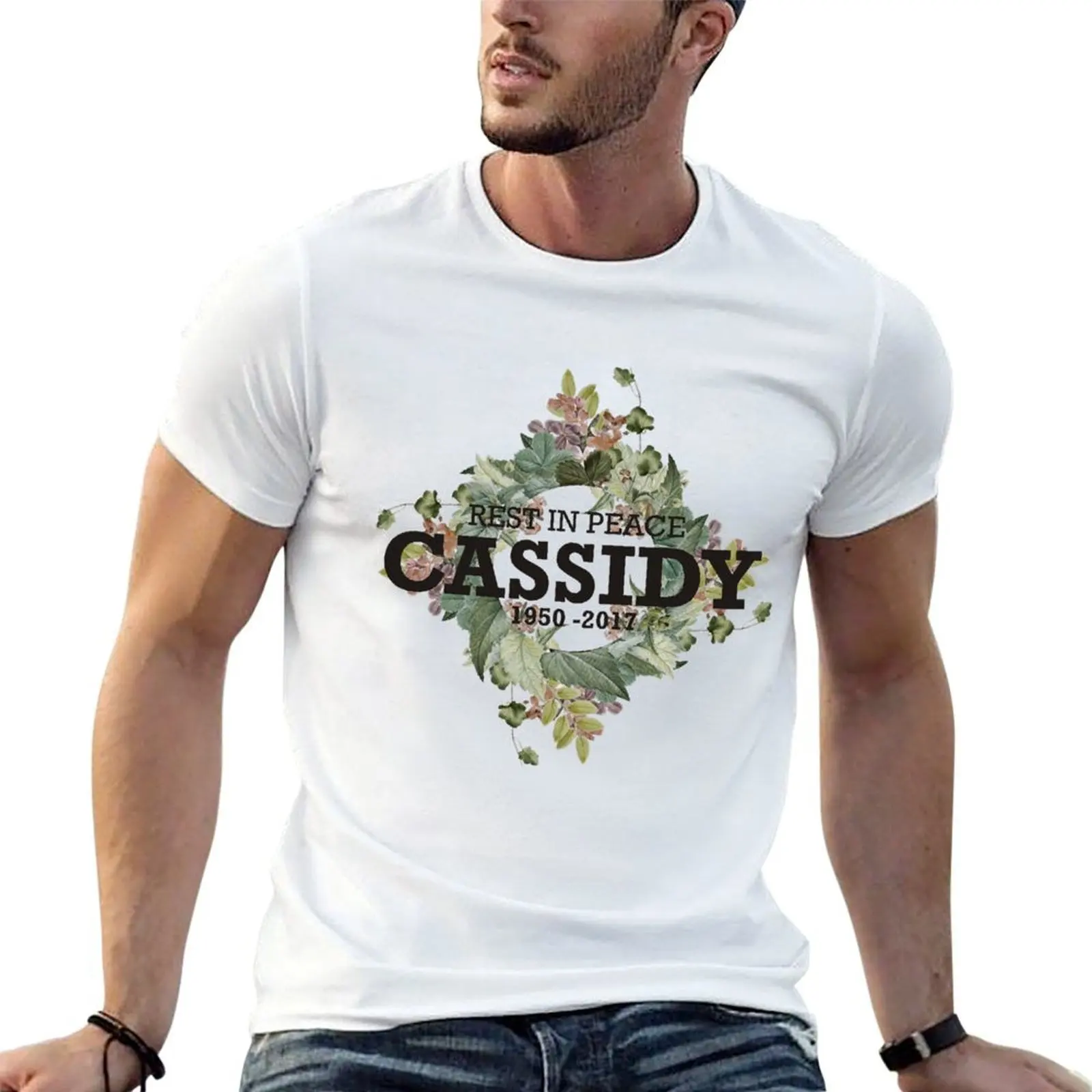 

prints t t with man T-Shirt t shirt shirts for shirt RIP casual Cassidy man David