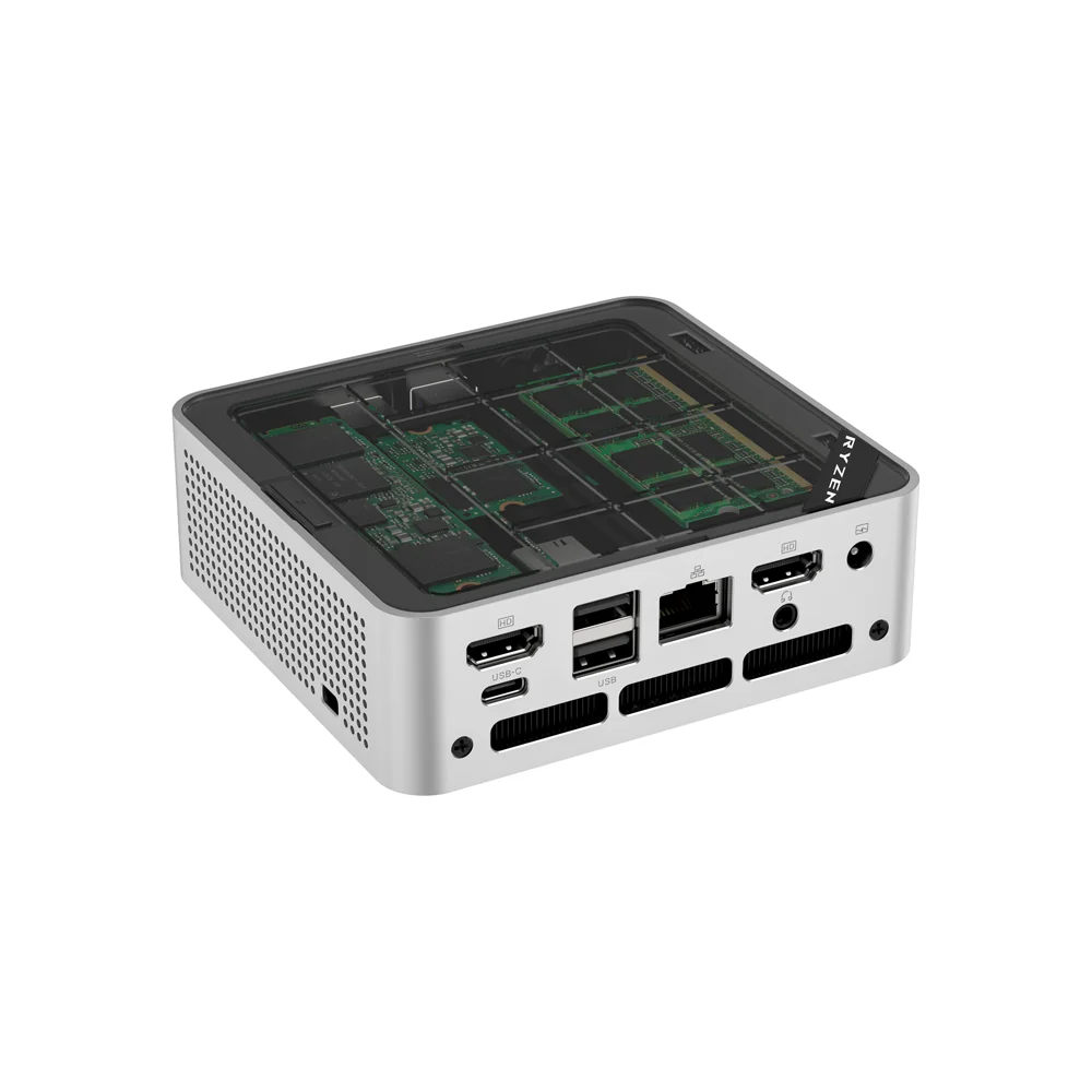 AMD Ryzen 4300U رباعي النواة Pokect Mini PC Dual HDMI 1x2.5G LAN RJ45 Palm كمبيوتر منزلي مزدوج DDR4 RAM NVMe Windwos 11 WiFi6 Bt5.3 #4