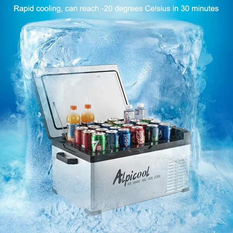 Alpicool Compressor Fridge 12v 24v 220V Car Mini Portable Refrigerator Electric Freezer Cooler Car Fridge Freezer For Car