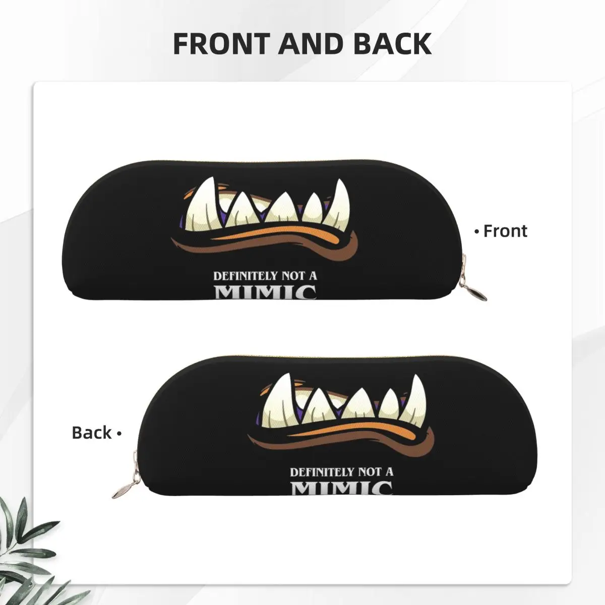 Definitivamente não é um imitador de mesa rpg gaming lápis casos bolsa de lápis grande caixa de caneta de armazenamento saco de lápis para meninos meninas presentes