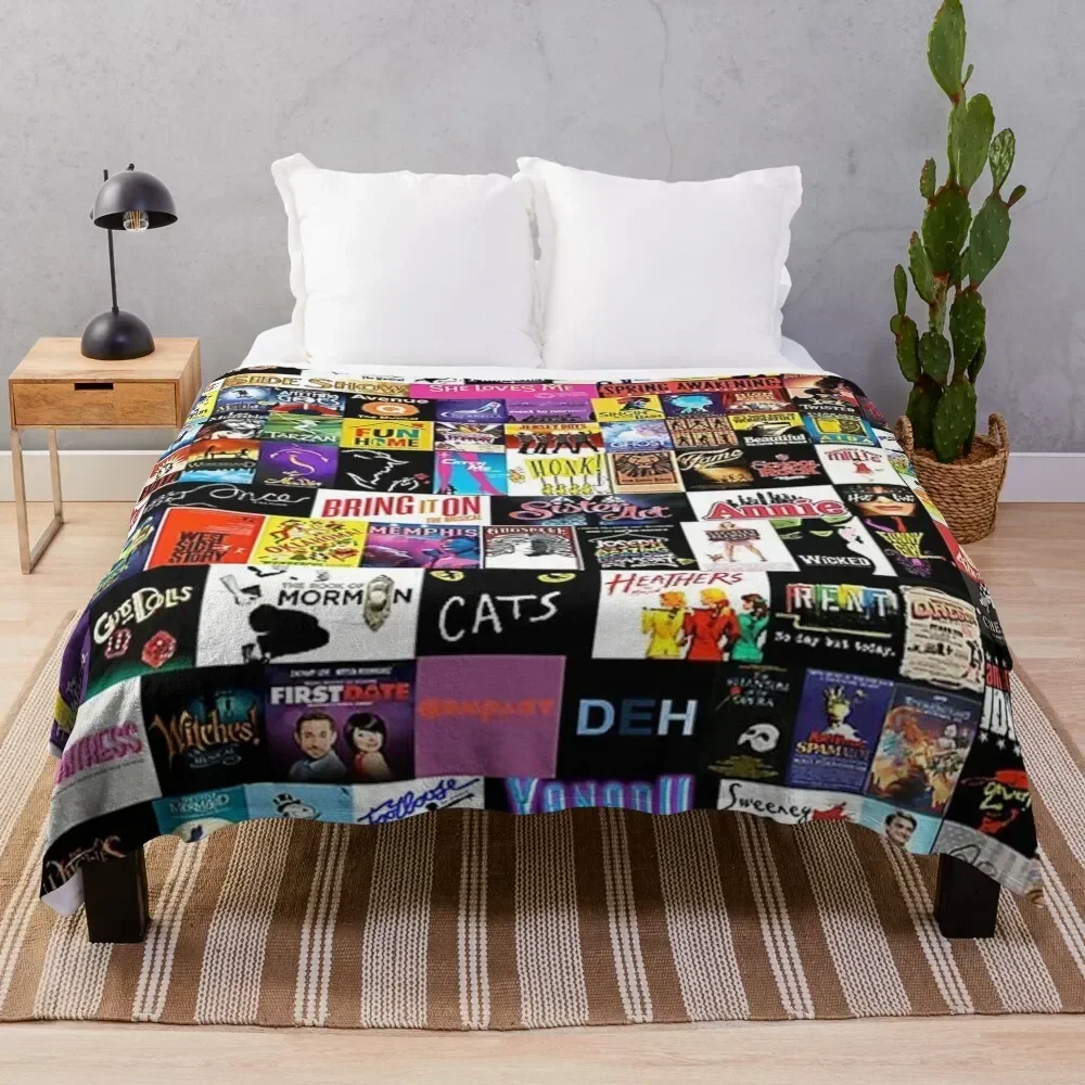 

musical collage Throw Blanket Custom Flannel Decorative Throw Blankets For Sofas Blankets